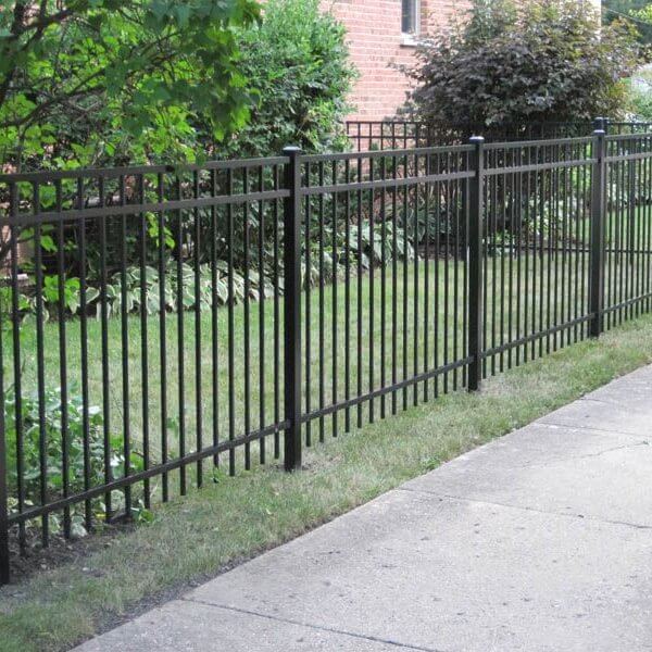 steel fence ornamental railing pipe picket garden decorative pole barrier
